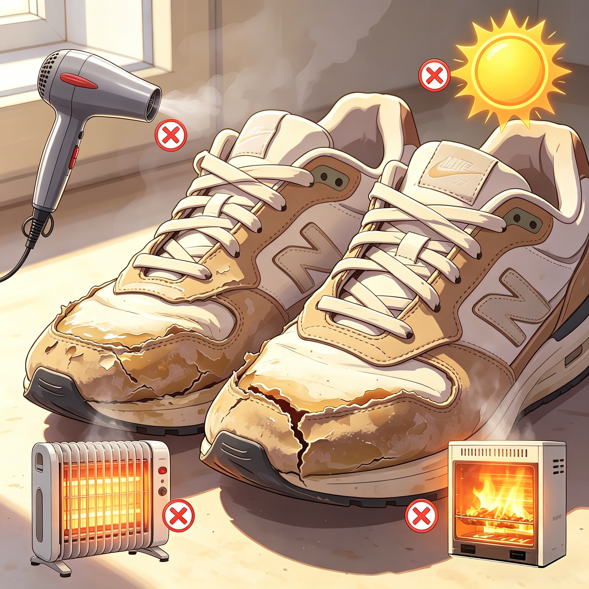 Soaking shoes? Drying shoes with high heat? Have you made these common mistakes?